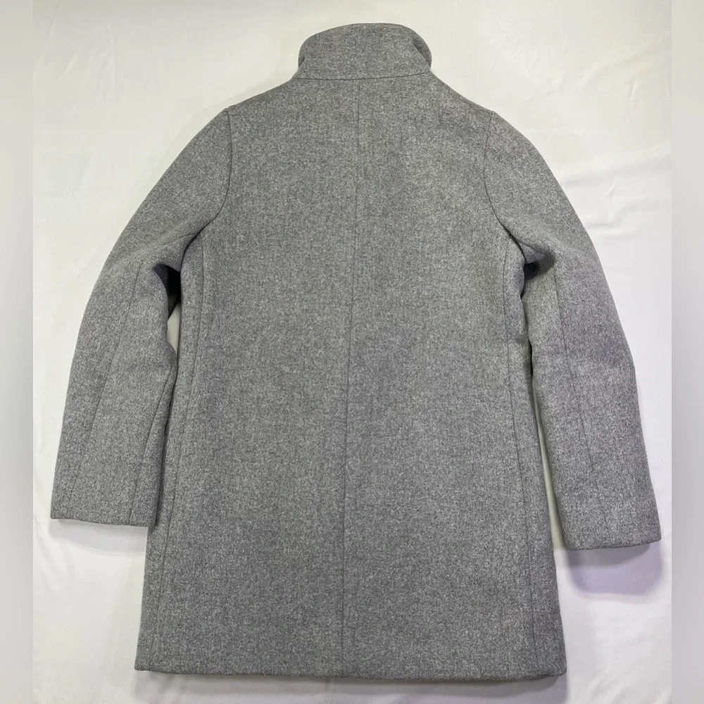 J. Crew Women's City Coat Jacket Classic Heather Gray - 0 Petite EUC - Picture 10 of 10